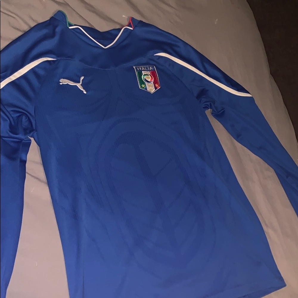 Puma Men’s FIGC Italia Home Long-Sleeve Jersey